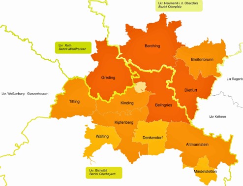 Karte Altmühl-Jura