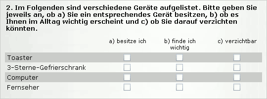 Beispiel 2 für eine kombinierte Frage