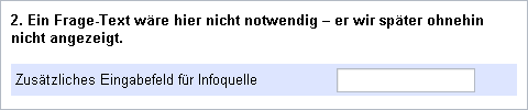 Texteingabefeld für die freie Platzierung