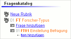 Ausgewählte Frage im Fragenkatalog