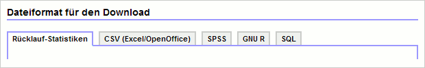 Auswahl des Dateiformats