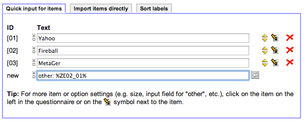 Placeholder for input fields